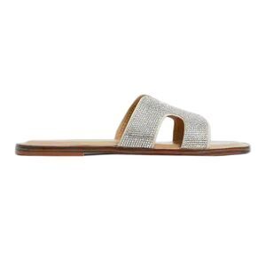 Aldo Womens/Ladies Diamante Flat Sandals / White